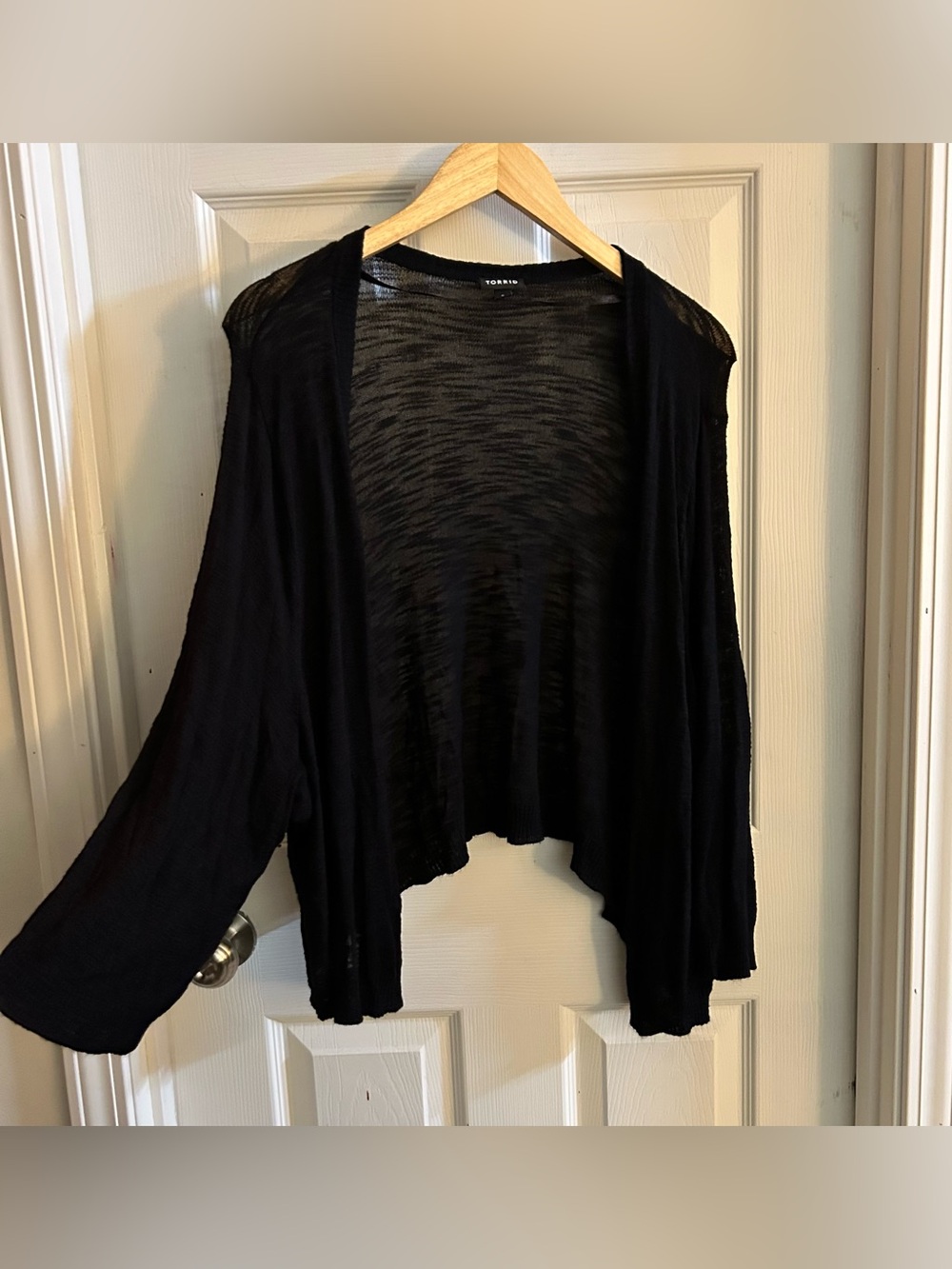 torrid Black Open-Front Lightweight Cardigan